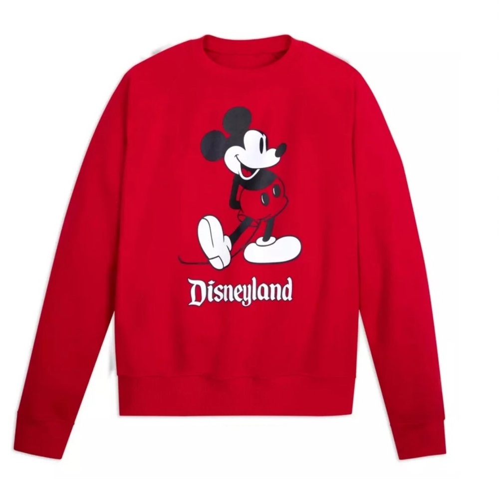 Disney Red Crewneck Sweater with Mickey Mouse
